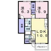 パイン ヴィレッジCの間取り画像