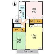 ラッキーハイツ Aの間取り画像