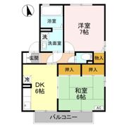 ラッキーハイツ Bの間取り画像