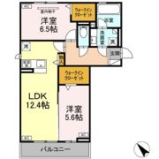 D-avance六名新町の間取り画像