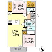 パルミエ Ⅰの間取り画像
