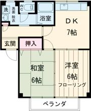 コーポ周山 Ⅰの間取り画像