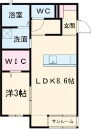 オランジュベール桑名の間取り画像