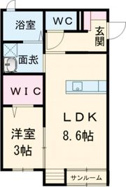 オランジュベール桑名の間取り画像