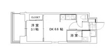 ニューガイアリルーム原通り№68の間取り画像