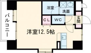 クィーンズ熊本駅前の間取り画像