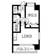 クロス天神南の間取り画像