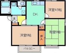 グランドール大間々Aの間取り画像