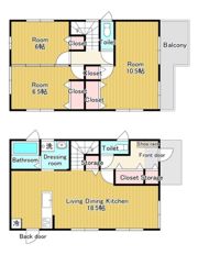 RK HOUSE B棟【米軍向け】の間取り画像