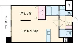 QREST熊大病院前の間取り画像