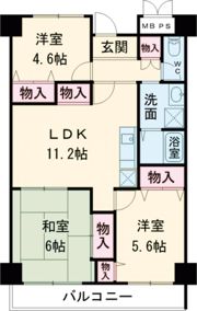 カナル兵庫の間取り画像