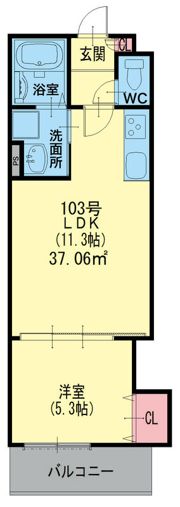 クリエオーレ柳町の間取り画像