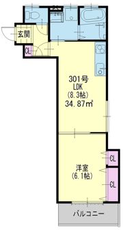 グランデ寿町Ⅱの間取り画像