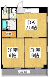 フラワーハイムの間取り画像