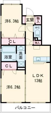ラフィーネの間取り画像