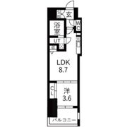ミラージュパレス本町Departの間取り画像