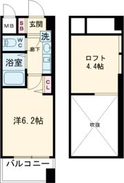 エステムコート三宮EASTポルトマーレの間取り画像