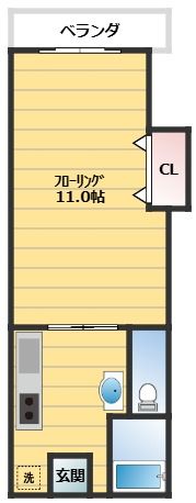 中嶋マンションの間取り画像