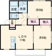 ソレジオ西川田の間取り画像