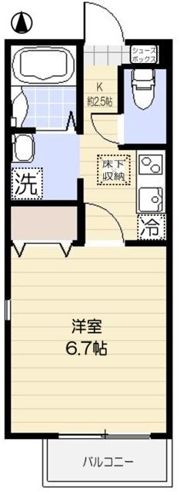 クレイス武蔵関の間取り画像