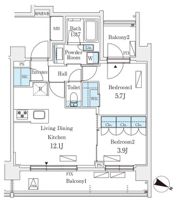 シーズンフラッツ町屋の間取り画像
