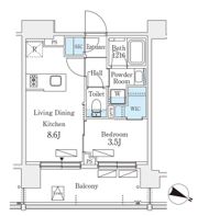 シーズンフラッツ町屋の間取り画像