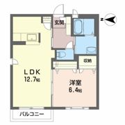 プロムナード南ケ丘Dの間取り画像