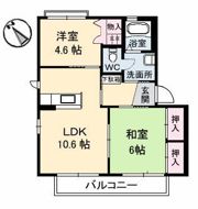 ジュネピースの間取り画像
