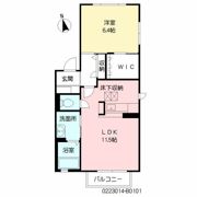 シャンテII B棟の間取り画像