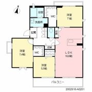 ヴィラグランデ水前寺の間取り画像