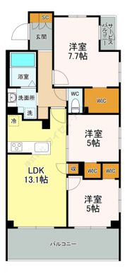 KDXレジデンス武蔵境Ⅰの間取り画像