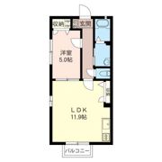 コーポカナメ東の間取り画像