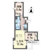 シャーメゾン小仲台の間取り画像