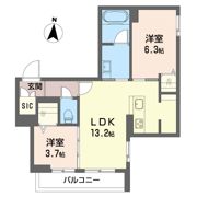 シャーメゾン小仲台の間取り画像
