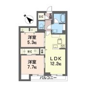リーベ竹園の間取り画像