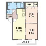 メゾン神田 Cの間取り画像