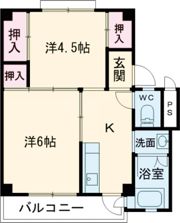 ビレッジハウス十王堂1号棟の間取り画像