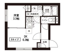 レピュア菊川駅前レジデンスの間取り画像