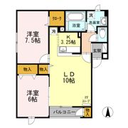 ロイウッドKの間取り画像