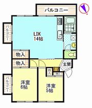 サンルビーササキ№1の間取り画像