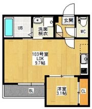 Grandticモンテキュール（仮称長束Ⅲ）の間取り画像