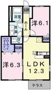 リヴェル ブレ Aの間取り画像