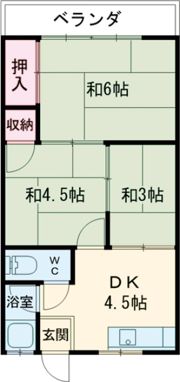 藤田マンションの間取り画像