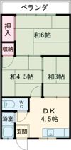 藤田マンションの間取り画像