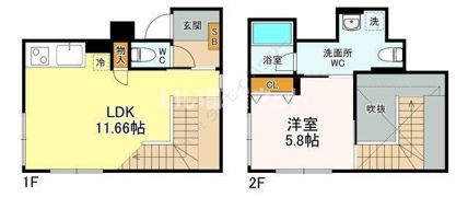 ブライト住吉の間取り画像