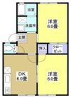 メゾン谷上 Cの間取り画像