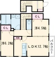 サンサージュ加納原田Ⅱの間取り画像
