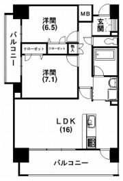 セントラルヒルズ松城の間取り画像