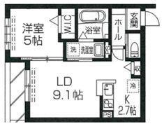 ヌーバ ル オットー・エディフィシオ システィーナの間取り画像