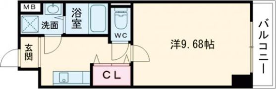 レーヴメゾン三国ヶ丘の間取り画像